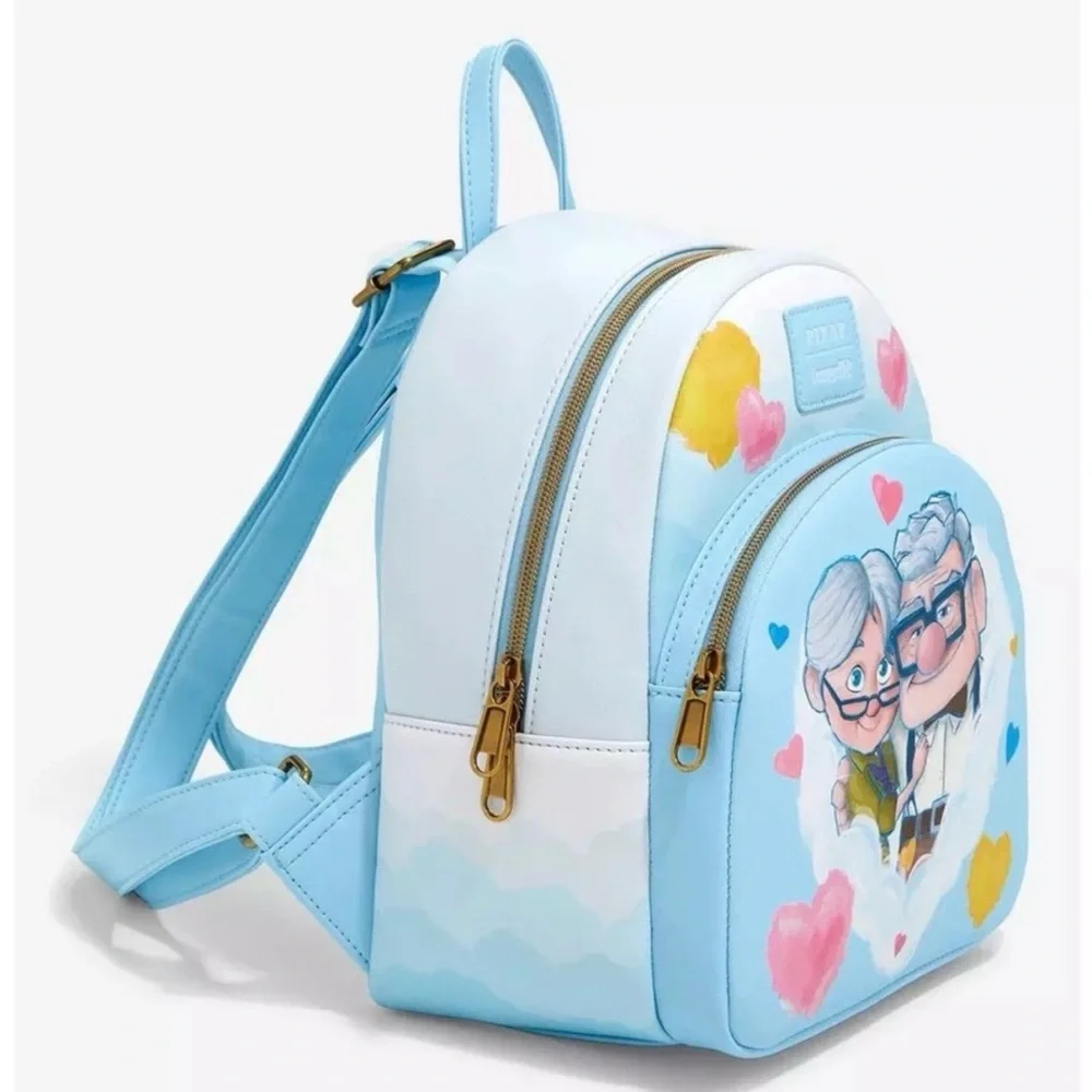 NWT Loungefly Disney Pixar Up Carl & Ellie Hearts Mini Backpack Collectible